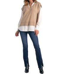 Elan - Sweater Vest Collared Shirt - Lyst