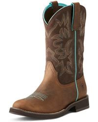 Ariat - Delilah Round Toe Western Boot - Lyst