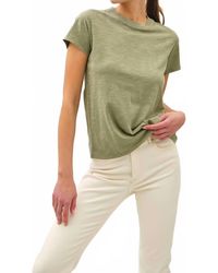 Be Cool - Leona Classic Cut Acid Wash Cotton Tee - Lyst