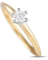 Tiffany & Co. - 18k Yellow 0.21ct Diamond Ring Ti23-052024 - Lyst
