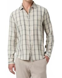 PAIGE - Everett Check Plaid Button Down Shirt - Lyst