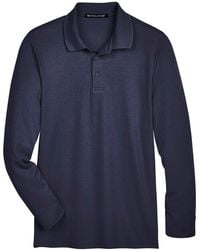 Devon & Jones - Crownlux Performance Tall Plaited Long Sleeve Polo - Lyst