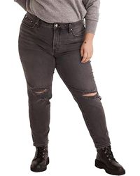 Madewell - Plus High-rise Destroyed Skinny Jeans - Lyst