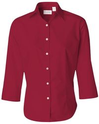 Van Heusen - Three-quarter Sleeve Baby Twill Shirt - Lyst