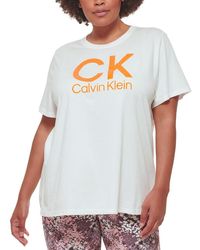 Calvin Klein - Plus Crewneck Logo Graphic T-shirt - Lyst
