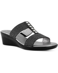 Karen Scott - Shirmaa Comfort Insole Manmade Slide Sandals - Lyst