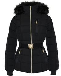 Michael Kors - Scuba Stretch Belted Active Coat In Black - Lyst