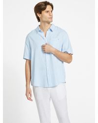 Guess Factory - Eco Rome Pocket Linen Shirt - Lyst