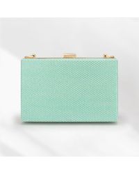 Fashnzfab - Shimmery Rectangle Evening Clutch Crossbody Bag - Lyst