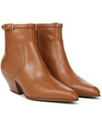 Franco Sarto - Amber Boots Leather Pointed Toe Booties Lion775 - Lyst