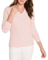 NIC+ZOE - Soft Thermal Split Neck Top - Lyst