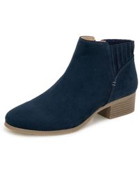 Kenneth Cole - Zipper Manmade Booties - Lyst