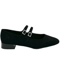 Exe' - Rosy Suede Mary Jane Flats - Lyst