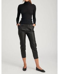 SPRWMN - Leather Slim Fit joggers - Lyst
