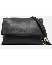 Lanvin - Leather Sugar Tassel Flap Shoulder Bag - Lyst