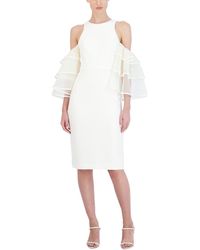 BCBGMAXAZRIA - Cold Shoulder Knee-length Cocktail And Party Dress - Lyst