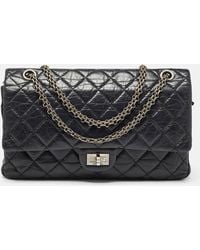 Chanel - Quilted Aged Leather Reissue 2.55 Classic 226 Flap Bag - Lyst