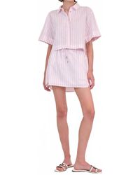 Jonathan Simkhai - Ryett Cropped Shirt - Lyst