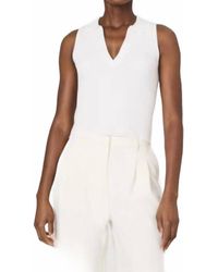 French Connection - Mozza V-Neck Sleeveless Sweater - Lyst