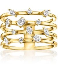 Ross-Simons - Multi-Shaped Lab-Grown Diamond Multi-Row Ring - Lyst