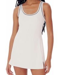 Splits59 - Martina Rigor Piping Tennis Dress - Lyst