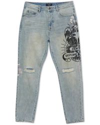 Ed Hardy - Eagle Slim Taper Jean - Lyst