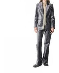 forte_forte - Stretch Velvet Flare Pants - Lyst