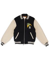 Rhude - Cream Gp Varsity Jacket - Lyst