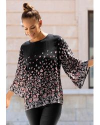 Lascana - Floral Patterned Blouse - Lyst