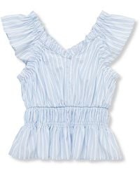 Habitual - Flutter Sleeve Top - Lyst