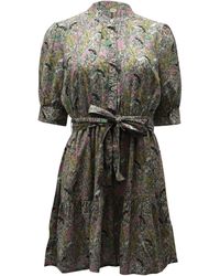 Ba&sh - Tie Front Gathered Mini Dress - Lyst