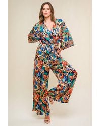TRUEDAMES - Skyline Grace Woven Jumpsuit - Lyst