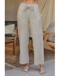 Milio Milano - Linen Sequin Side Stripe Pants - Lyst