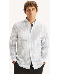 Nautica - Classic Fit Wrinkle-Resistant Plaid Shirt - Lyst
