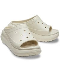 Crocs™ - Classic Crush 208731-2Y2 Sandals Bone Slip-On Slide Jax1260 - Lyst