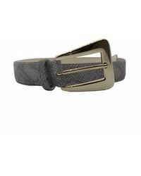 Berge' - Exotic Print Bold Buckle Belt - Lyst