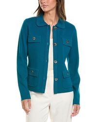 St. John - Collared Jacket - Lyst
