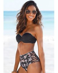 Lascana - Strappy High Waisted Bikini Bottom - Lyst