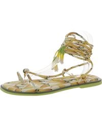 FARM Rio - Faux Leather Strappy Slingback Sandals - Lyst