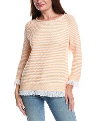 Forte - Textured Fringe Pullover - Lyst