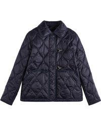 Fay - Quilted Wave Stitched Toggle Jacket - Lyst