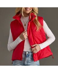 Panache - Puffer Zip Up Snap Vest - Lyst