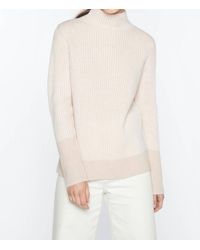 Kinross Cashmere - Plaited Rib Funnel Sweater - Lyst