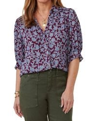 Democracy - Summer Floral Button-front Top - Lyst