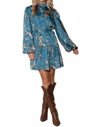 Alden Adair - Adele Long Sleeve Mini Dress - Lyst