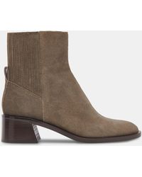 Dolce Vita - Linny H2o Wide Boots Olive Suede - Lyst