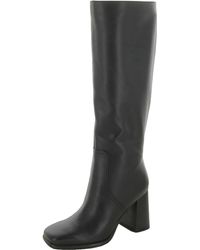 Marc Fisher - Dacea Leather Square Toe Knee-high Boots - Lyst