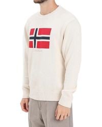 Napapijri - Crew Neck Sweater Cotton - Lyst