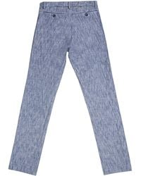 Freemans Sporting Club - Chambray Woven Cotton Pants - Lyst