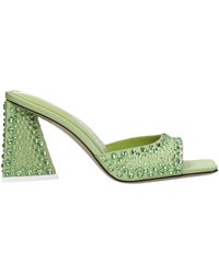 The Attico - Sandali Mini Devon Donna Raso Verde/Lime - Lyst